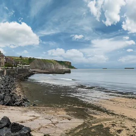 A L'Est - Studio Vue Mer Sur La Digue Arromanches-les-Bains Exterior foto
